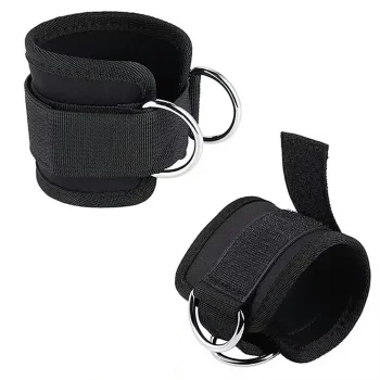 Ankle Training Straps for Cable Machine, Black