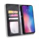 Xiaomi Mi 9 Lite / CC9 / CC9mt Vintage Style Magnetic Leather Wallet Case Cover, Black
