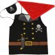 Kids Pirate Carnival Costume (3-8 Years), Black/Brown