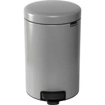 Brabantia NewIcon Pedal Bin 12L, Soft Grey