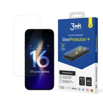 3Mk SilverProtection+ Antibacterial Protective Film for iPhone 16 Pro Max