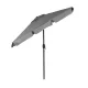 Multigarden Rectangular Garden Umbrella with Tilt, 200x130 cm, Grey