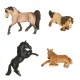 Animal Figures Toy Set Zoo Safari Farm with Storage Box, 28 pcs