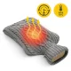 4FIZJO Rubber Hot Water Bottle in Knitted Cover 2L, Dark Grey