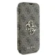 Apple iPhone 16 Plus 6.7\" Guess 4G Metal Logo Book Case Cover, Brown