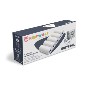 Kidywolf Kidyroll Thermal Paper Rolls for Kidyprint 5 pcs.