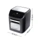 Huslog HUS1023 Multifunctional Air Fryer 1800W