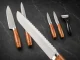 Kitchen Knife Set with Peeler, 6 Pieces, Stainless Steel, Silver