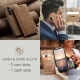 Samsung Galaxy A54 (SM-A546) CASEME Wallet Magnetic Leather Case Cover, Coffee