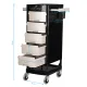 Gabbiano FT65 Hairdressing Trolley, Black/White