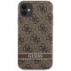Guess iPhone 11 / XR Case 4G Stripe, Brown
