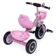 ECOTOYS Toddler Tricycle with Basket and Bell, Pink