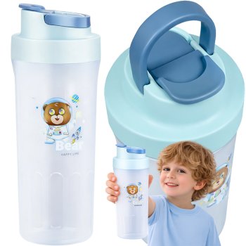 Kids Water Bottle for School 500ml Leak-Proof, Blue