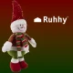 Ruhhy Telescopic Christmas Snowman, 60-95 cm