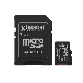 MicroSD Memory Card Kingston Canvas Select Plus 128GB, black