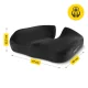 4FIZJO PRO Orthopedic Seat Cushion with Memory Foam, 47 x 40 x 12.5 cm, Black