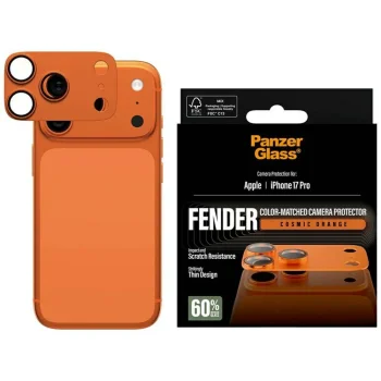 PanzerGlass Fender Camera Protector Tempered Glass for iPhone 17 Pro - Orange