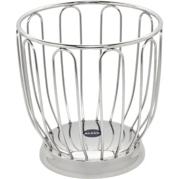 Alessi Citrus Basket 370, Stainless Steel, 22 cm, Silver