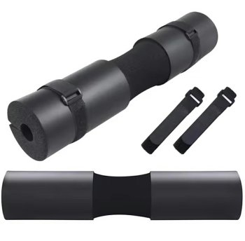 Foam Barbell Pad for Squats, Lunges and Hip Thrusts, Black