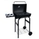 Portable Garden Grill with Lid and Chimney