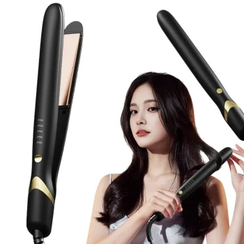 2-in-1 Ceramic Hair Straightener with Temperature Control 140-220°C