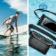 Spigen A621 Universal Waterproof Phone Case and Waist Crossbody Bag, Black