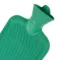 Rubber Hot Water Bottle, Heating Pad, Warmer, Water-Filled Bag 2L, Green