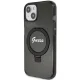 Guess iPhone 15 Plus / 14 Plus Case Ring Stand Script Glitter MagSafe, Black