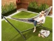 Double Garden Hammock with Bag, 200x150 cm, Striped