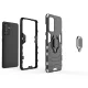 Ring Armor Case for Samsung Galaxy A72 4G with Kickstand, Black