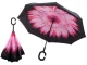 Inverted Umbrella with Double Layer and C-Shaped Handle, 105x80 cm