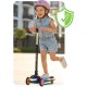 Kids 3-Wheel Balance Scooter with LED Wheels Ricokids Glowi, black-pink