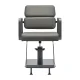 Hairdressing Chair Gabbiano Porto Grey with Grey Base