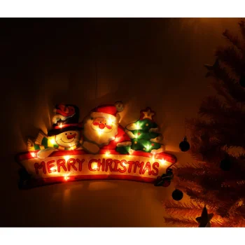 LED Hanging Christmas Window Decoration Merry Christmas XXL 45cm