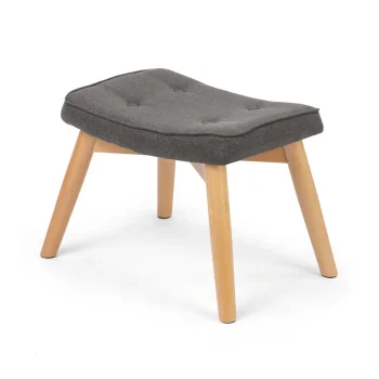 Sofotel Norse Upholstered Footstool, dark grey