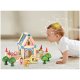 Bērnu Rotaļu Spēļu Leļļu Koka Māja - Konstruktors ar Aksesuāriem, 268 detaļas | Wooden Building Blocks Doll...