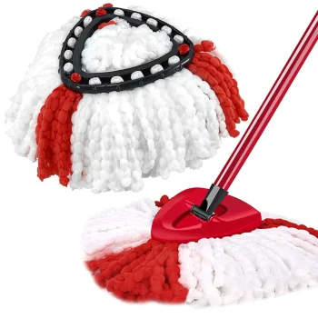 Rotary Mop Replacement Head, Compatible with Vileda Turbo