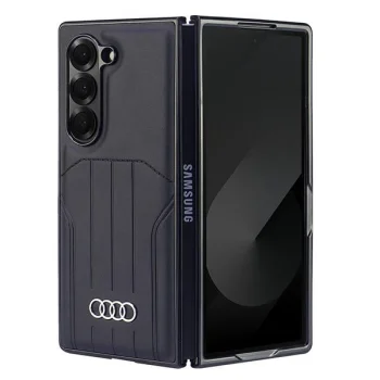 Audi Synthetic Leather MagSafe Case for Samsung Galaxy Z Fold 6, Black