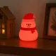 Silicone LED Night Light Snowman, USB, 3 Modes, Hanging
