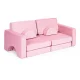 Ecotoys TMSRT-15 Modular Kids Sofa (10 Pieces), Pink