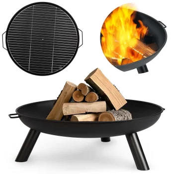 Berdsen BD-881 Garden Fire Pit with Grate 60 cm Black