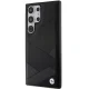 BMW Samsung Galaxy S24 Ultra Case Signature Leather Crossing Lines, Black