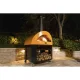 Alfa Forni Moderno 5 Pizze Pizza Oven Base, Black