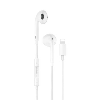 Dudao X14+ Wired In-Ear Headphones with Lightning Connector 1.2m - White