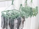 Hanging Drying Rack with 32 Clips for Socks, Underwear, and Small Items, Green