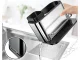 Kitchen Sink Organizer with Soap Dispenser and Sponge Holder, 340ml, Silver/Black