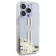 Guess Liquid Glitter Gold Stripes Case for iPhone 15 Pro Max Transparent