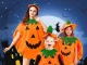 Kids Pumpkin Costume for Halloween Fancy Dress with Hat, 80-110cm, Orange