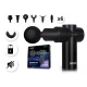 Neo-Sport NS-504 Cordless Body Massage Gun with 6 Heads, Black