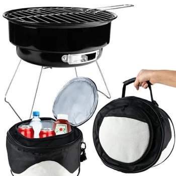 Portable Camping Grill with Cooler Bag Easy BBQ